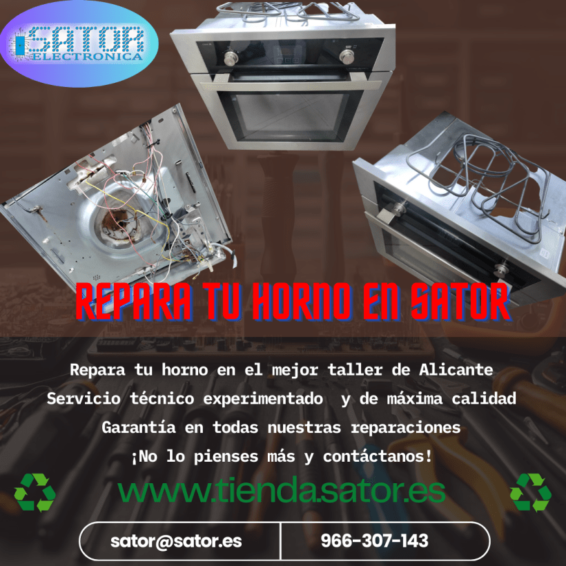 Reparaciones de hornos profesionales en Sator