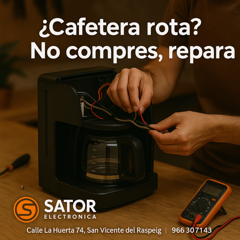“¿Cafetera rota ¡No compres, repara!”