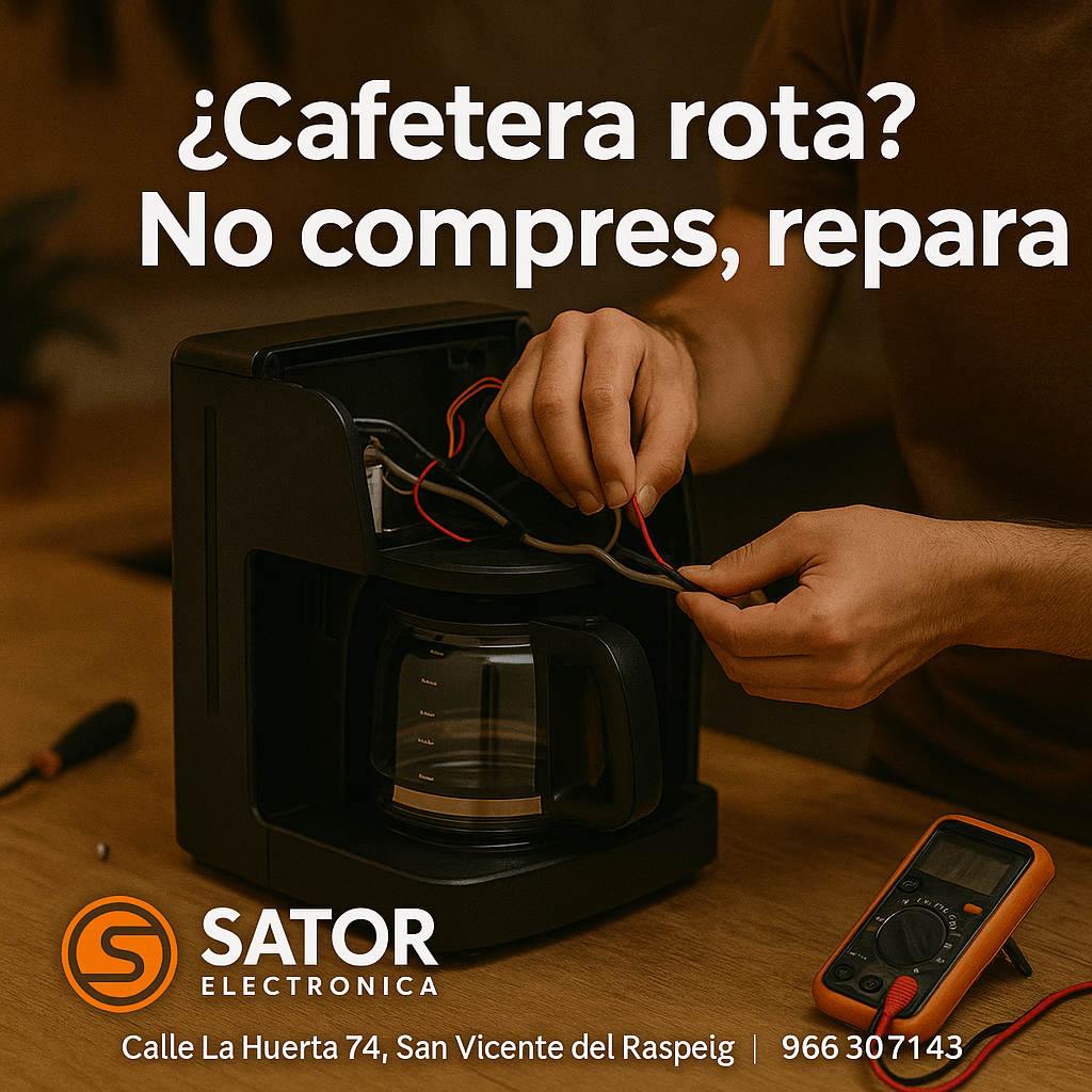 “¿Cafetera rota ¡No compres, repara!”