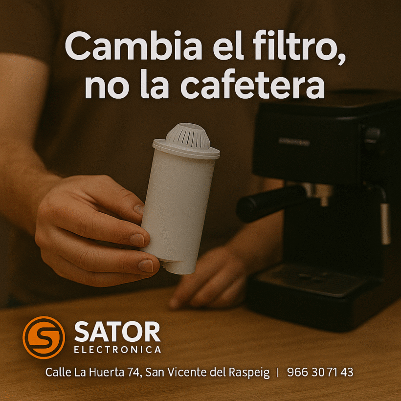 “Cambia el filtro, no la cafetera”