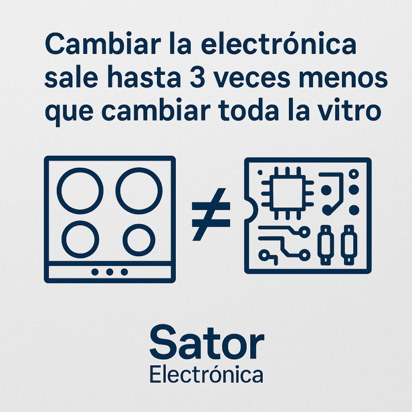 Cambiar la electrónica sale hasta 3 veces más barato que cambiar toda la placa.