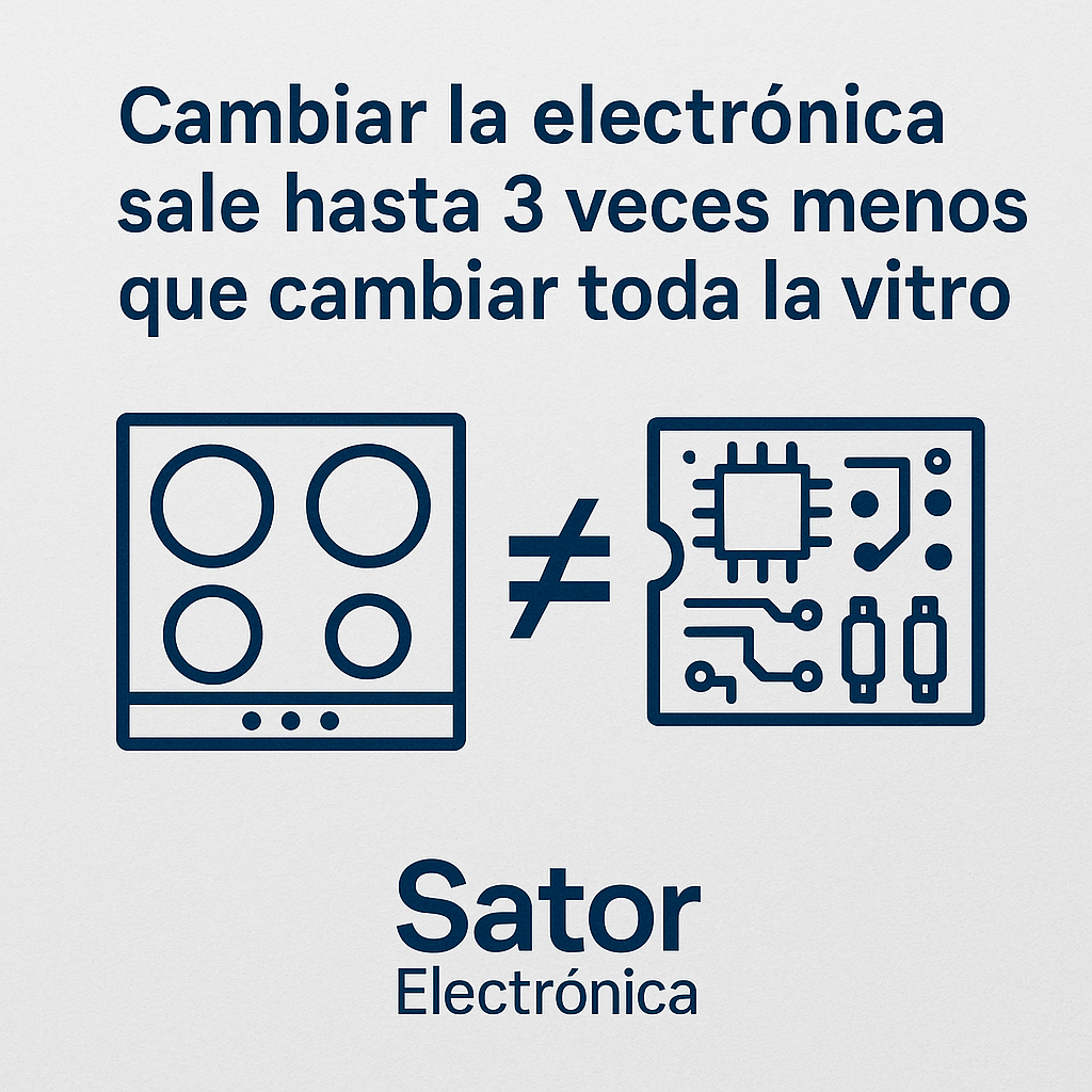 Cambiar la electrónica sale hasta 3 veces más barato que cambiar toda la placa.