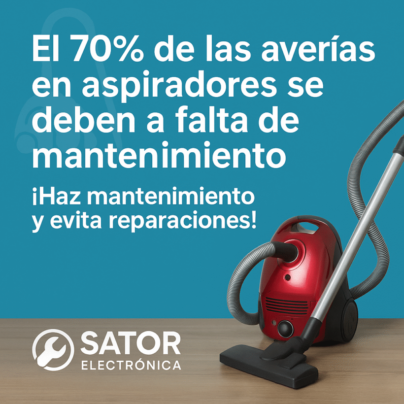 “El 70% de las averías en aspiradores se deben a falta de mantenimiento.”