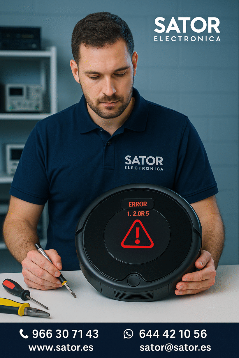 Error 1, 2 o 5 en Roomba o Conga = diagnóstico rápido y reparación precisa.