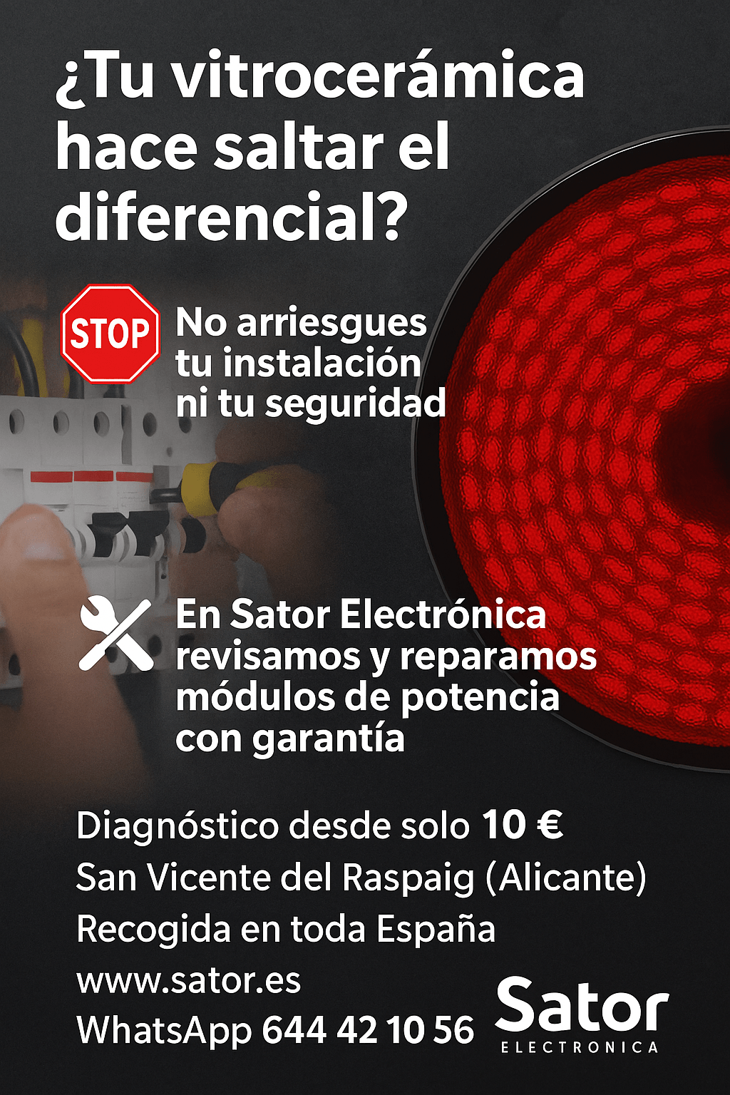 Evita cortocircuitos si salta el diferencial, tráela al taller.