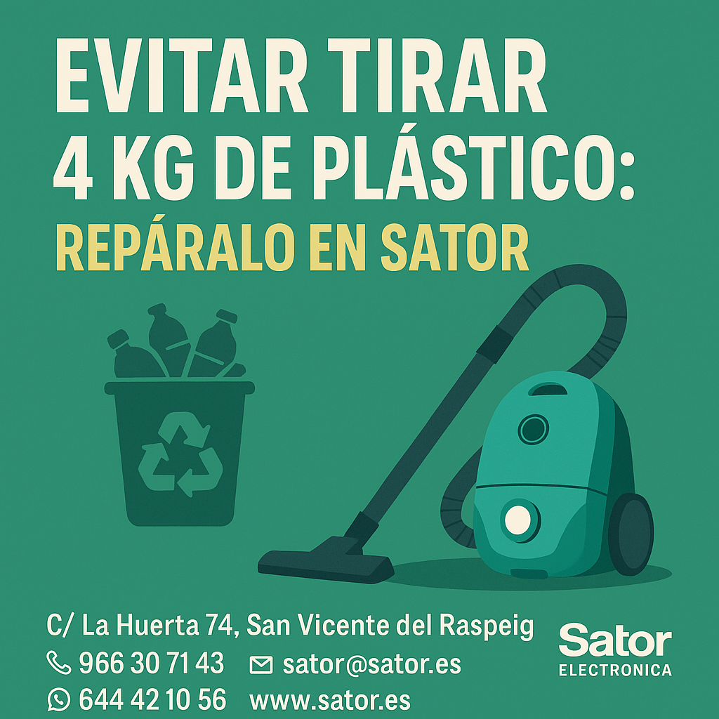 “Evita tirar 4 kg de plástico repáralo en Sator.”