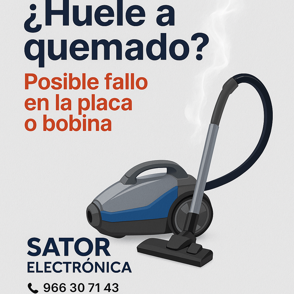 “¿Huele a quemado Posible fallo en la placa o bobina.”