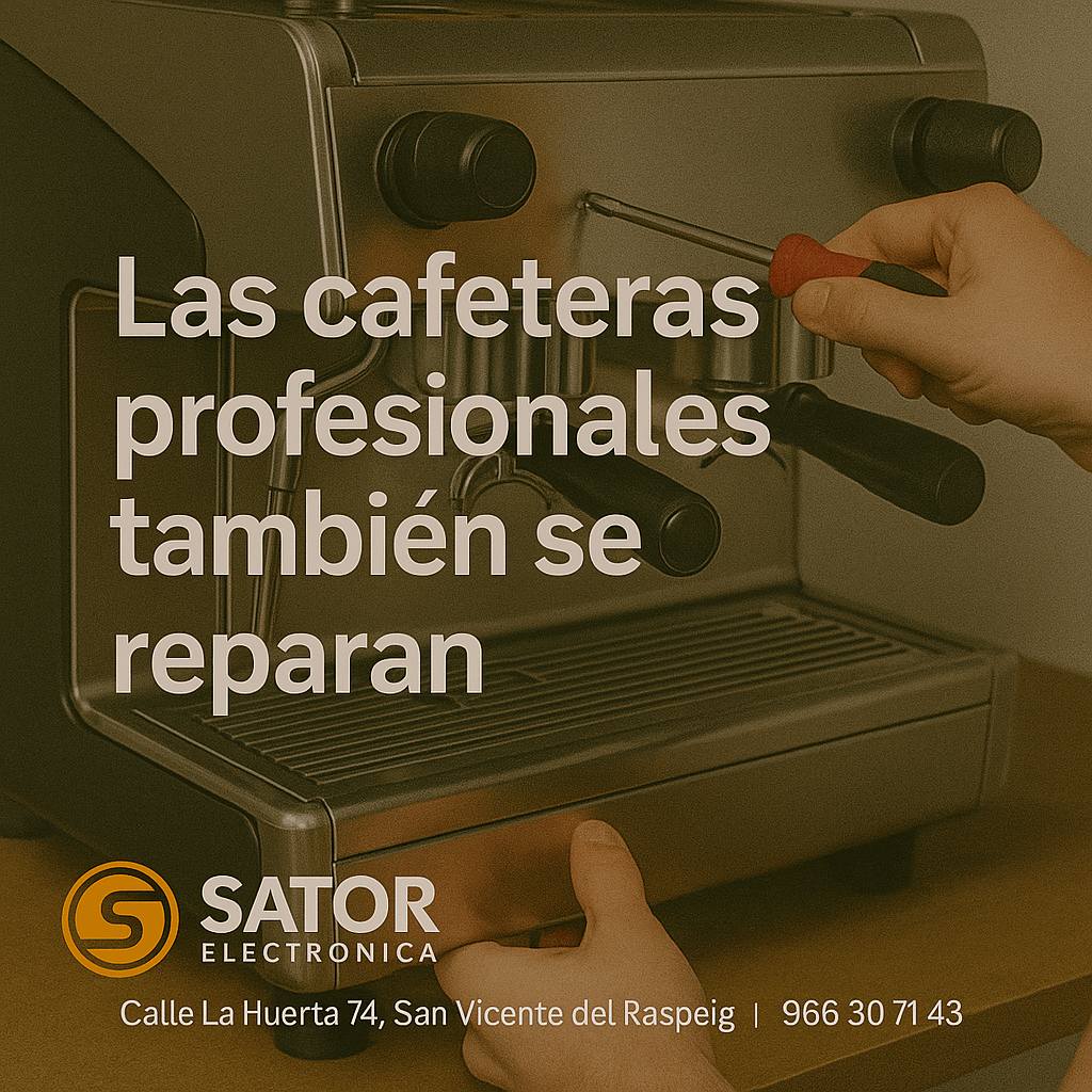 “Las cafeteras profesionales también se reparan”