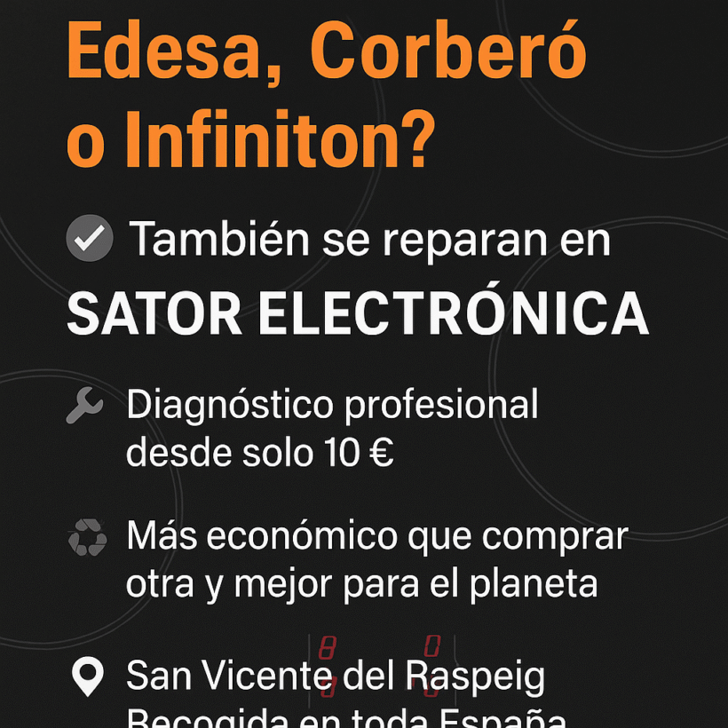Las marcas blancas como Edesa, Infiniton o Corberó también se reparan.