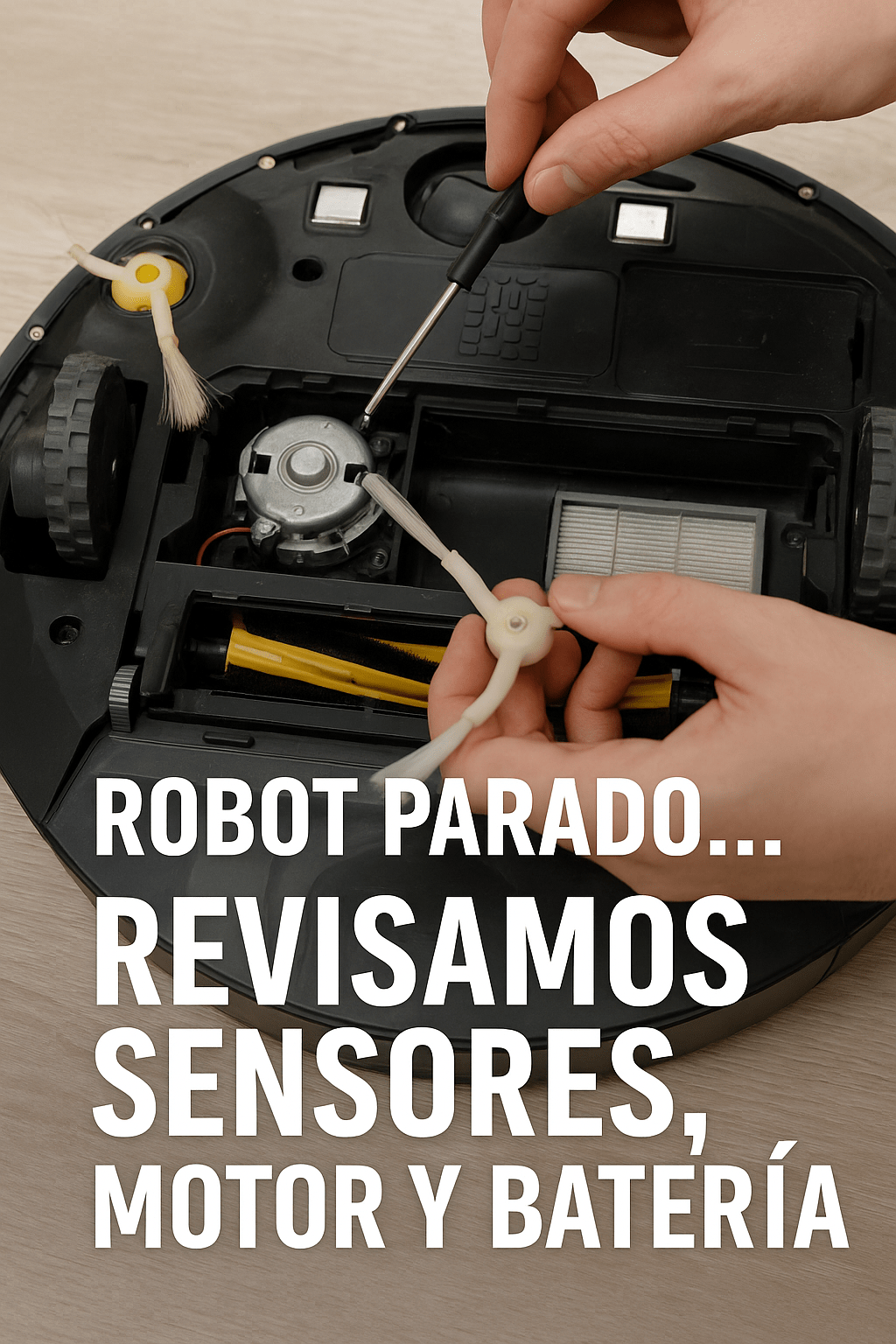 Reparamos robots aspiradores aunque no sean de marca conocida.