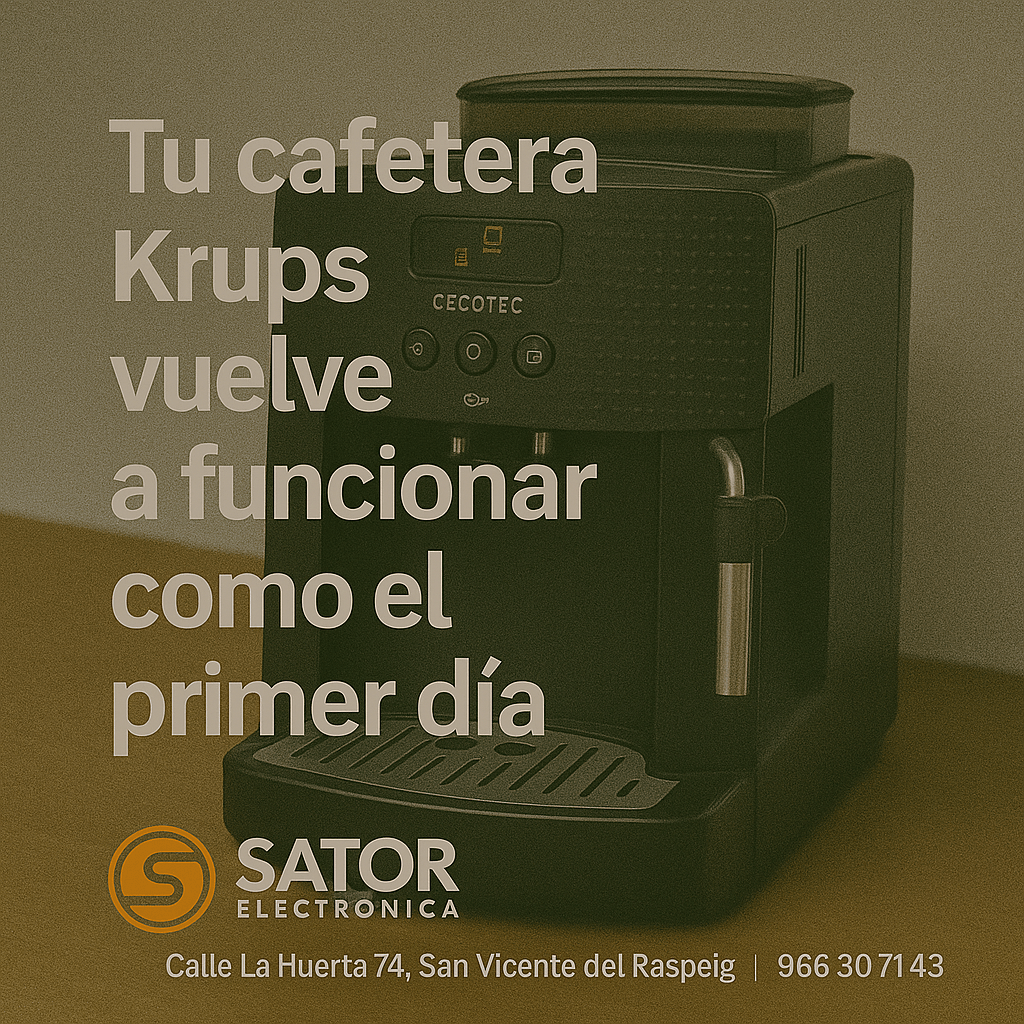 “Tu cafetera Krups vuelve a funcionar como el primer día”