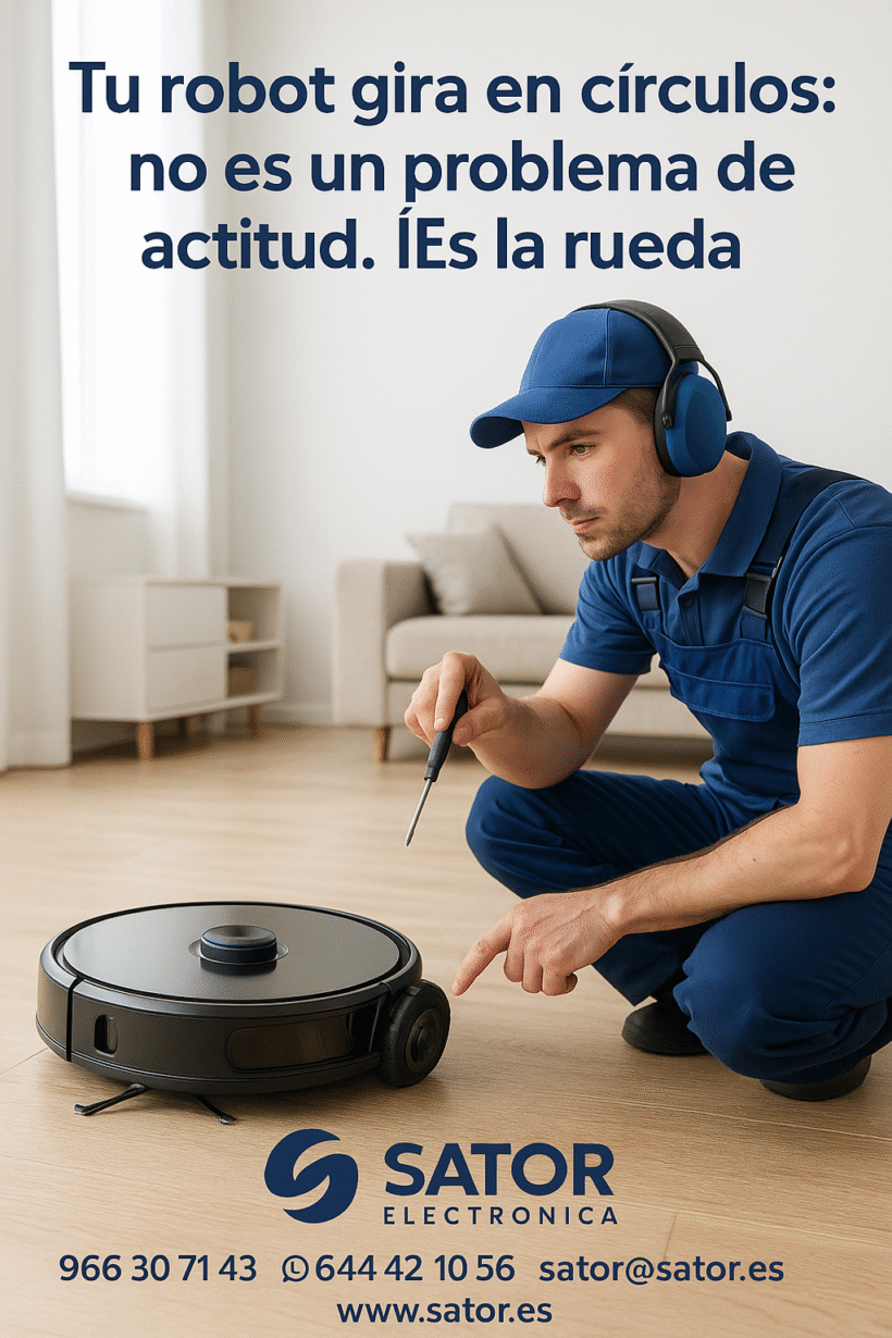 Tu robot gira en círculos no es broma, es una rueda bloqueada.