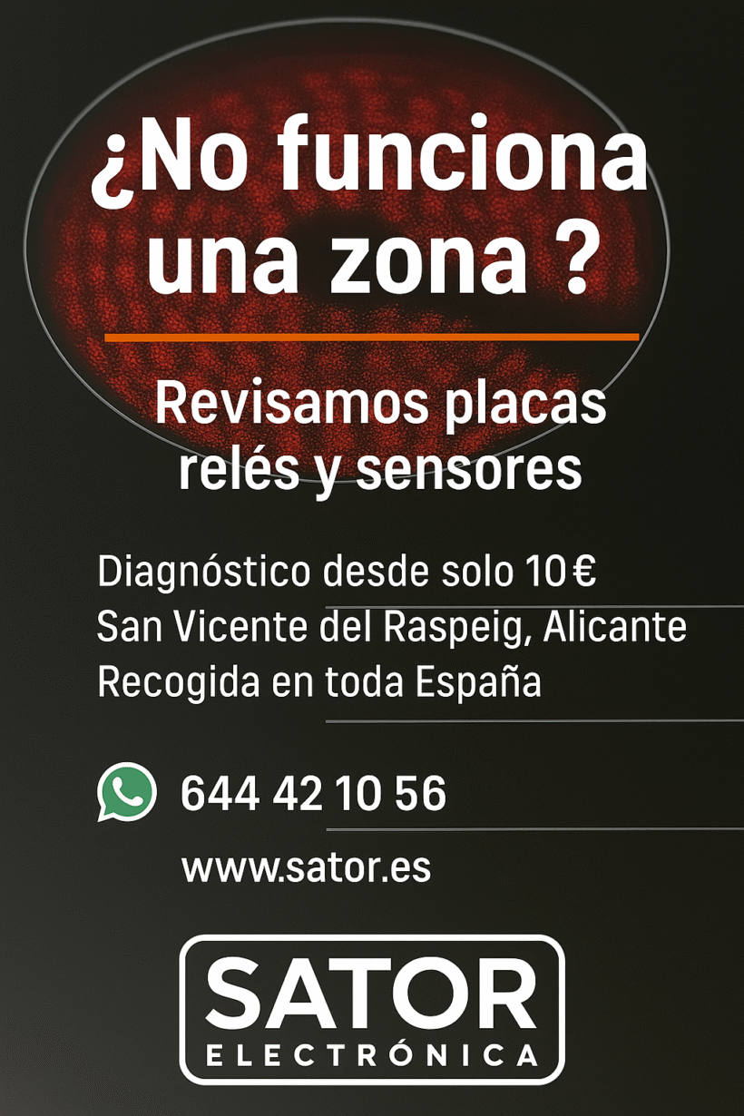 ¡No funciona una zona Revisamos placas, relés y sensores.