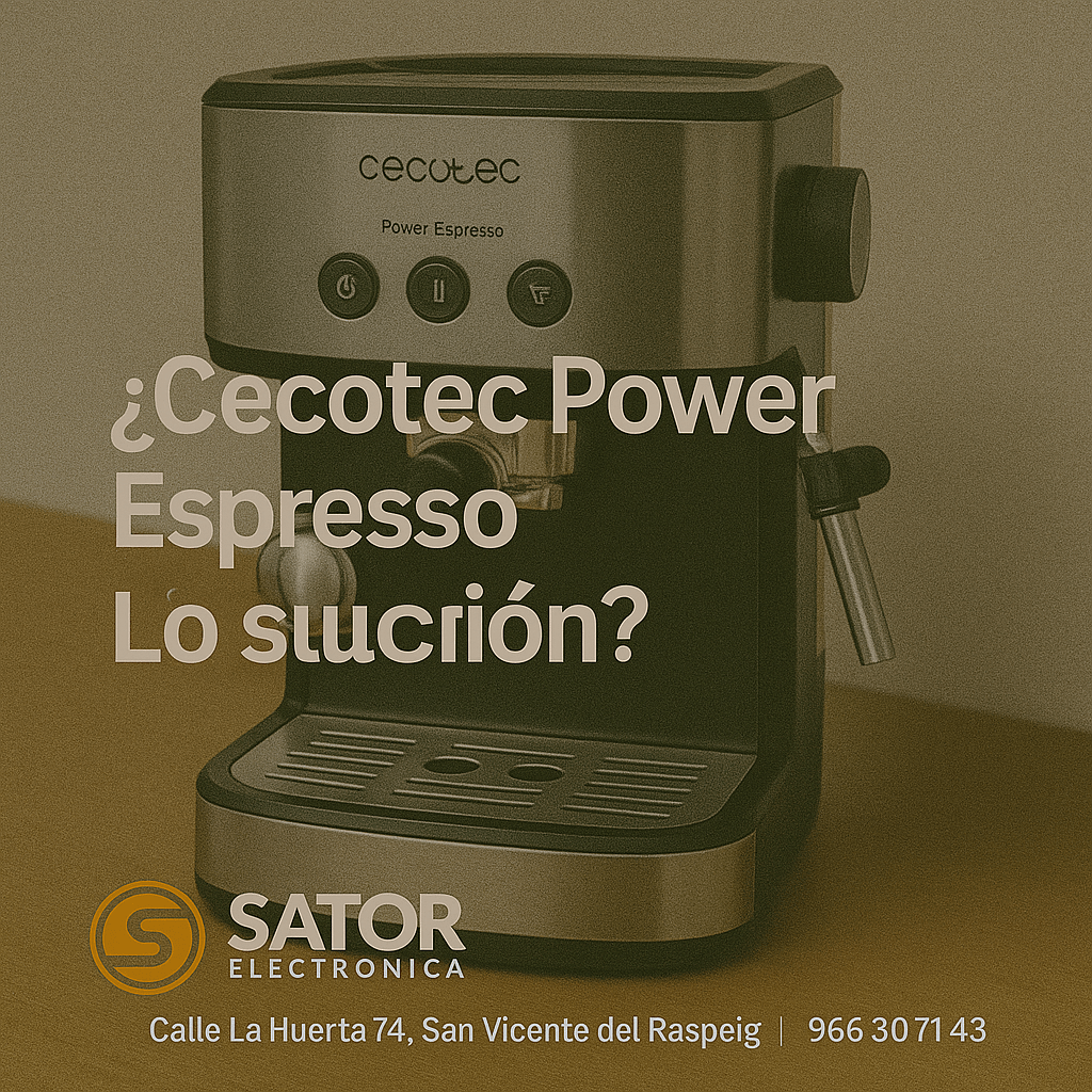 “¿Cecotec Power Espresso sin presión Lo solucionamos”