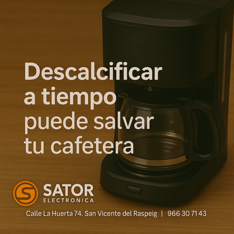 “Descalcificar a tiempo puede salvar tu cafetera”