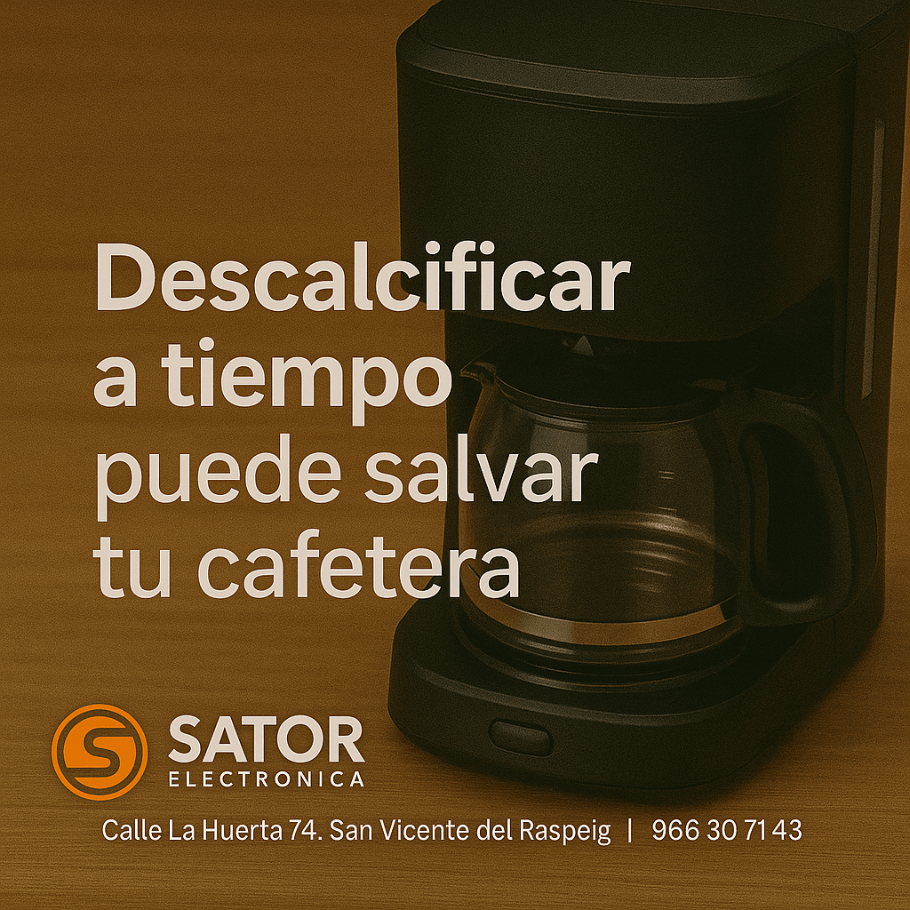 “Descalcificar a tiempo puede salvar tu cafetera”