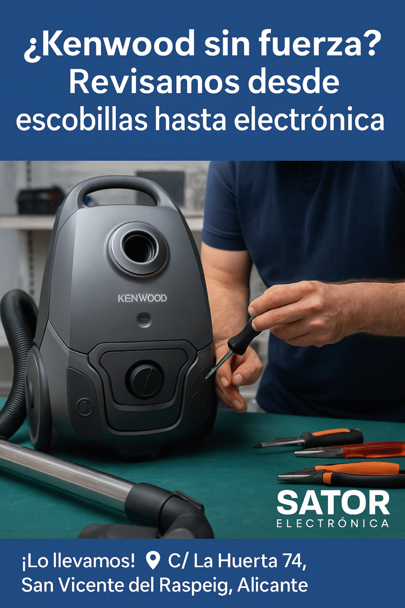 “¿Kenwood sin fuerza Revisamos desde escobillas hasta electrónica.”