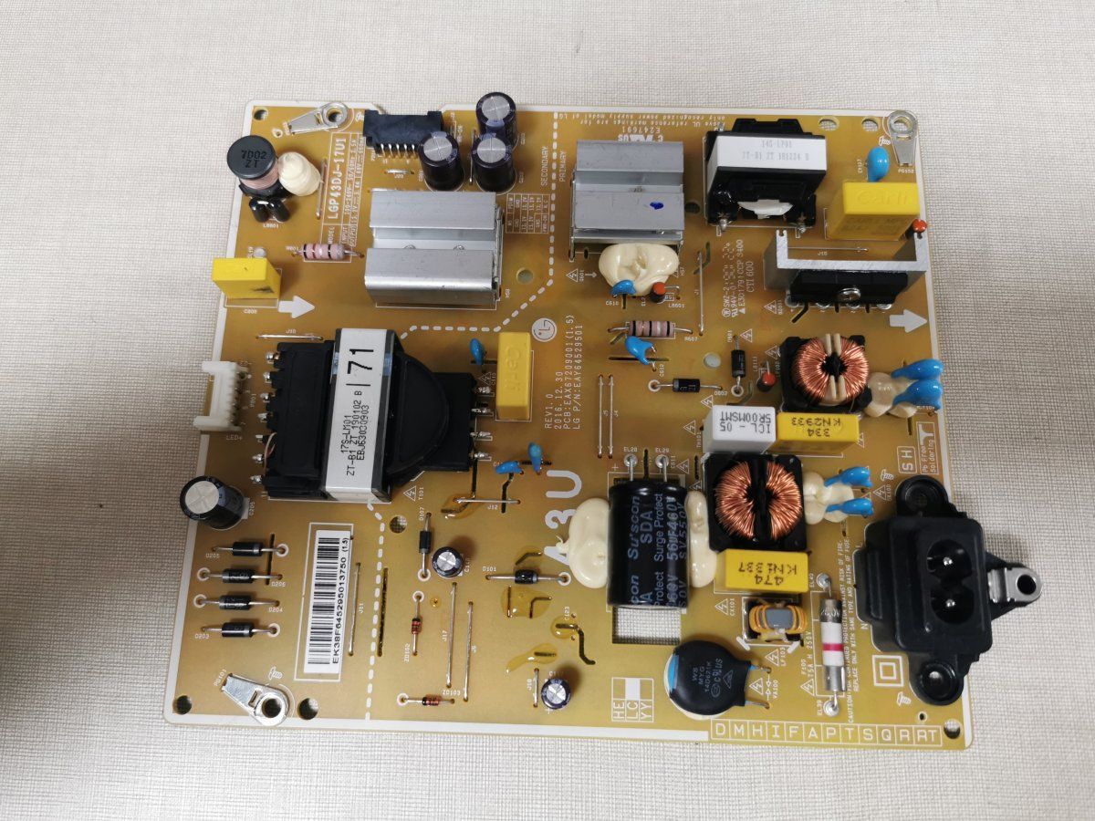 Fuente de alimentación FUENTE-DE-ALIMENTACION-LGP43DJ-17U1-PARA-TV-LG-43UK6300PLB LG - Imagen optimizada de Fuente de Alimentación Fuente de Alimentacion LGP43DJ 17u1 para Tv Lg 43UK6300PLB para Televisor Lg