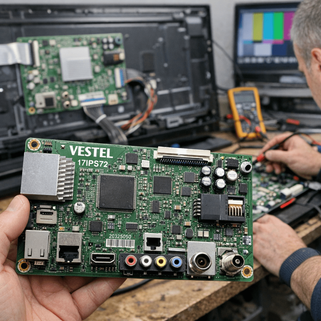 Placa main PLACA-MAIN-17IPS72-PAA-TV-HITACHI-55HB6W62B Vestel - Detalle técnico Placa main PLACA-MAIN-17IPS72-PAA-TV-HITACHI-55HB6W62B para televisor Vestel