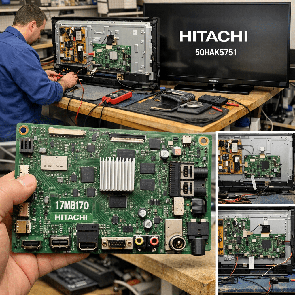 Main board Hitachi PLACA-MAIN-17MB170-PARA-TV-HITACHI-50HAK5751 - Detalle técnico Main board PLACA-MAIN-17MB170-PARA-TV-HITACHI-50HAK5751 Hitachi para Televisor