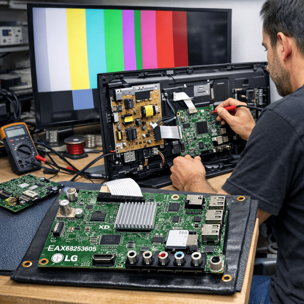 Main board LG PLACA-MAIN-EAX68253605-MODEL-TV-43UM7400PLB - Detalle técnico Main board PLACA-MAIN-EAX68253605-MODEL-TV-43UM7400PLB LG para Televisor