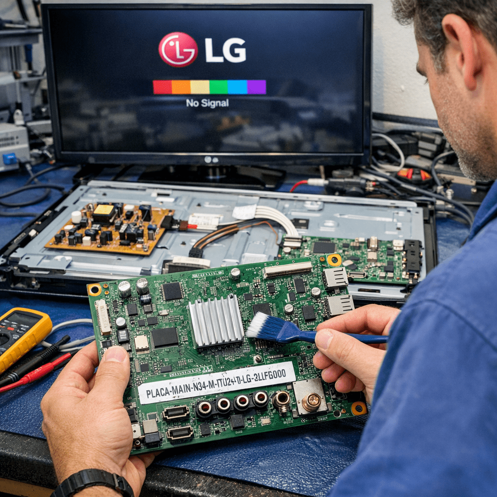 Main board LG PLACA-MAIN-N34-M-TU24-TV-LG-32LF800 - Detalle técnico Main board PLACA-MAIN-N34-M-TU24-TV-LG-32LF800 LG para Televisor