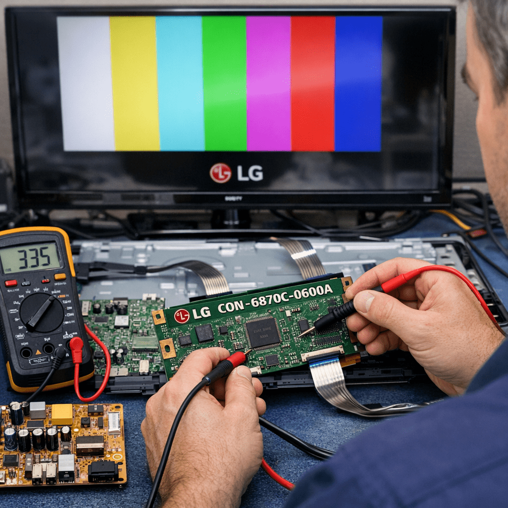 Placa T-Con CON-6870C-0600A-PARA-TV-LG-HAY-2 LG - Detalle técnico Placa T-Con CON-6870C-0600A-PARA-TV-LG-HAY-2 para televisor LG