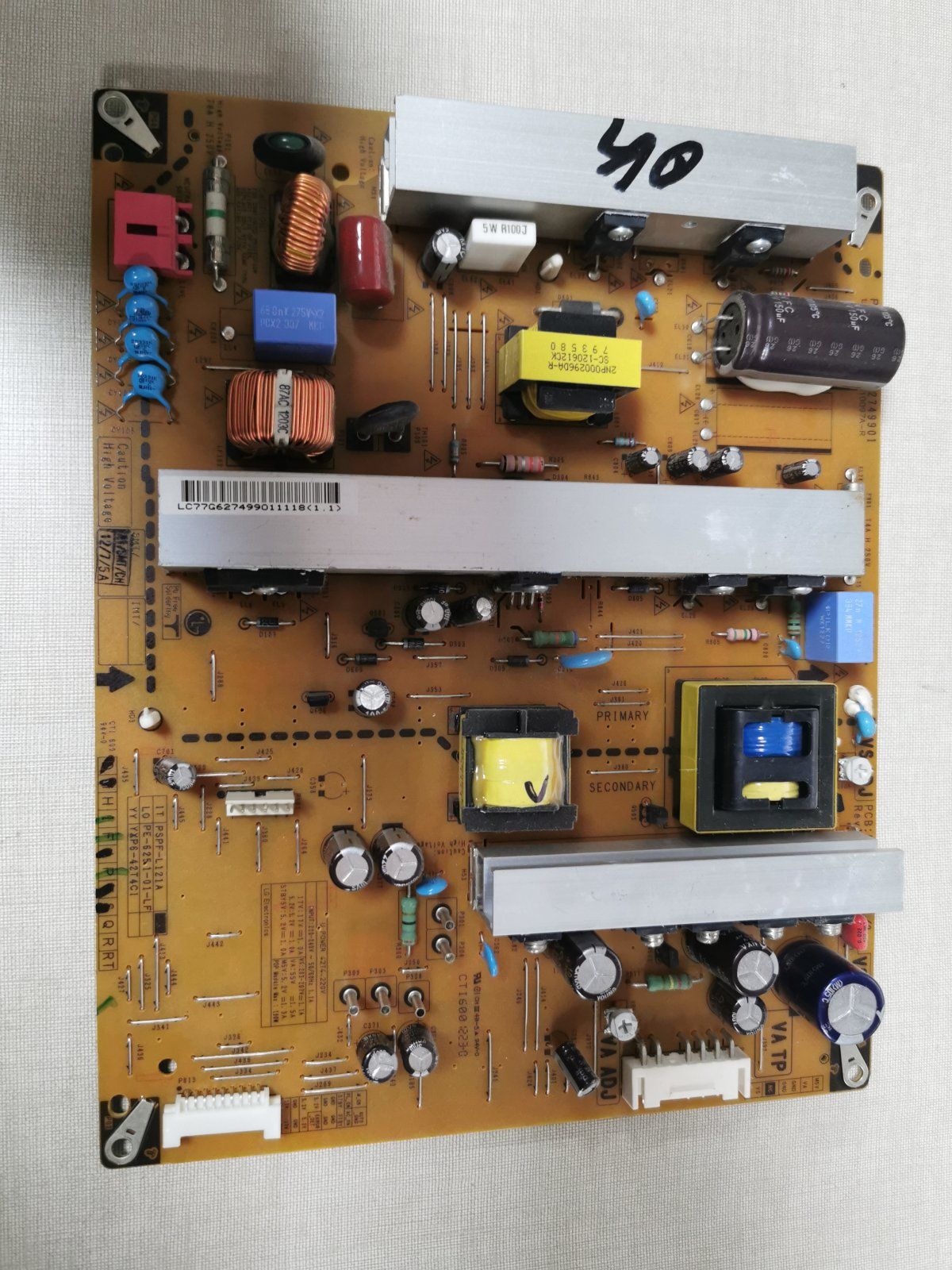 fuente de alimentación EAY62749901 - Imagen optimizada de Fuente de Alimentación EAY62749901 para Televisor