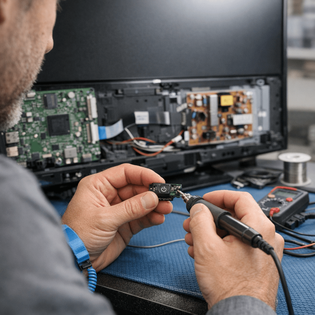Botón de Encendido YN212K1 - Detalle técnico Botón de Encendido YN212K1 para Televisor