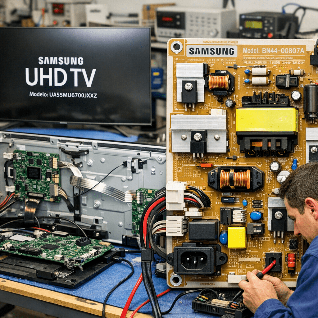 Fuente de Alimentación UA55MU6700JXXZ Samsung - Detalle técnico Fuente de Alimentación Samsung UA55MU6700JXXZ para Televisor