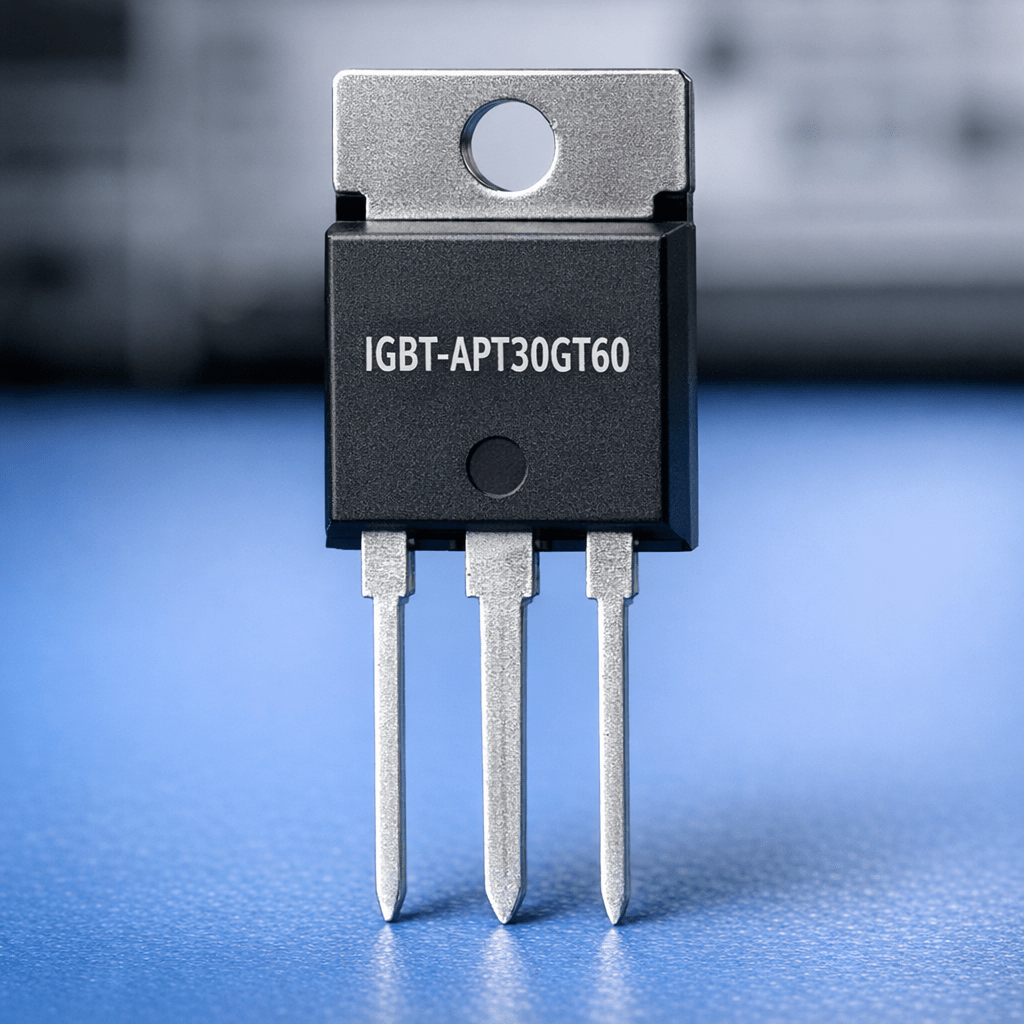 Pieza electrónica IGBT-APT30GT60 - Detalle técnico transistor IGBT APT30GT60